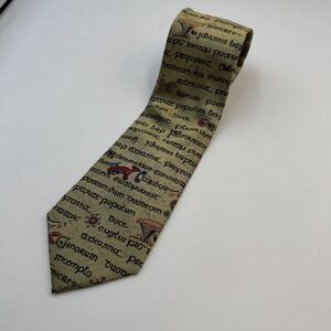 Patrick Francis Men's Necktie Tie Silk Words Symbols Woven Made in Ireland